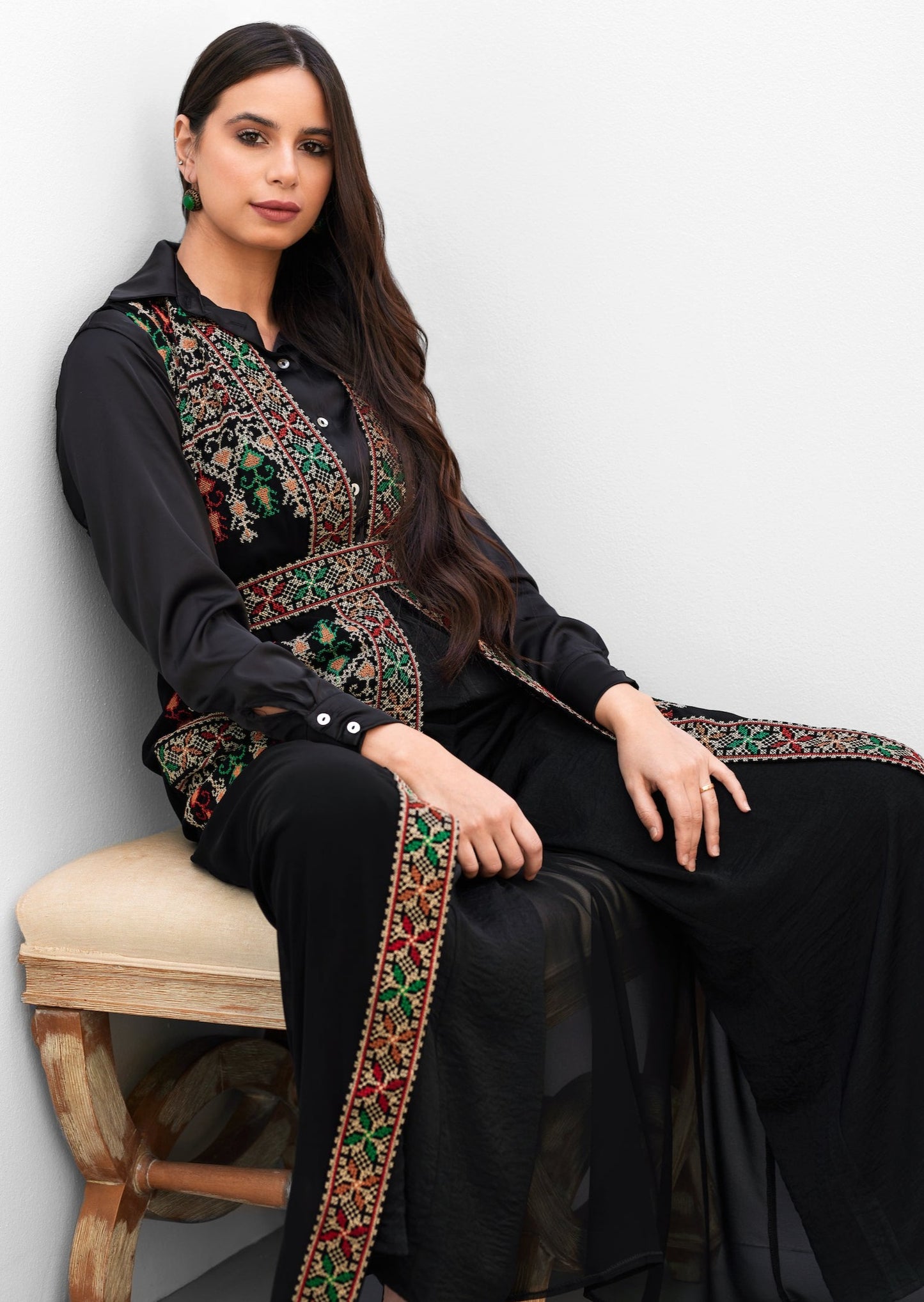 LONG CHIFFON CARDIGAN