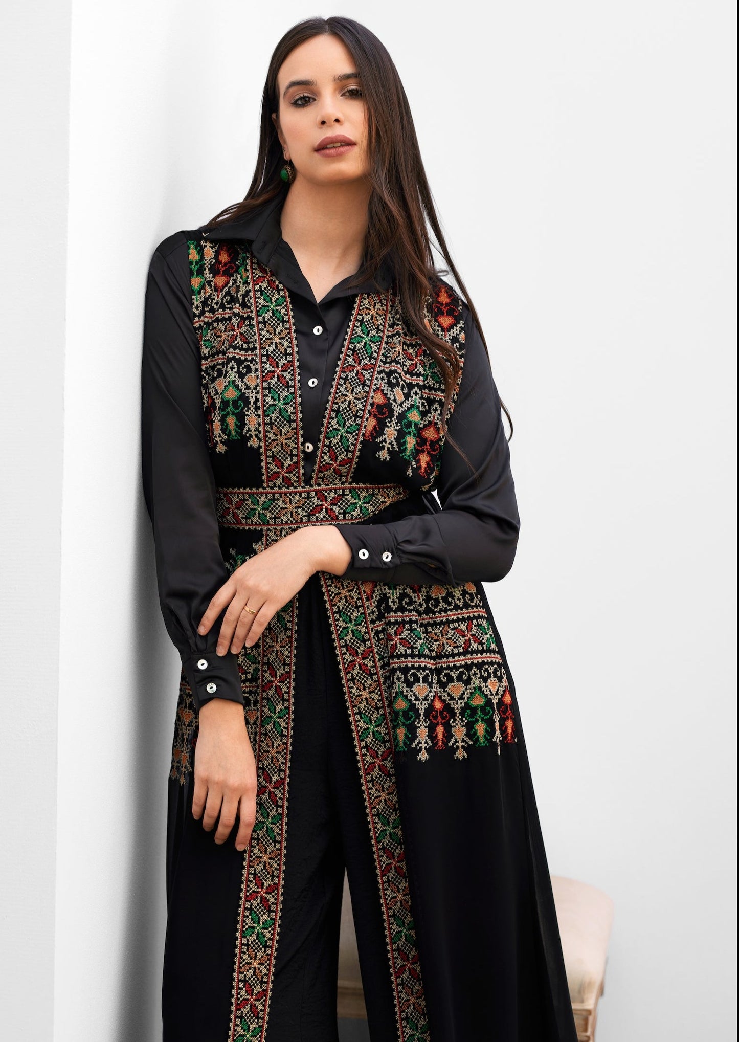 LONG CHIFFON CARDIGAN