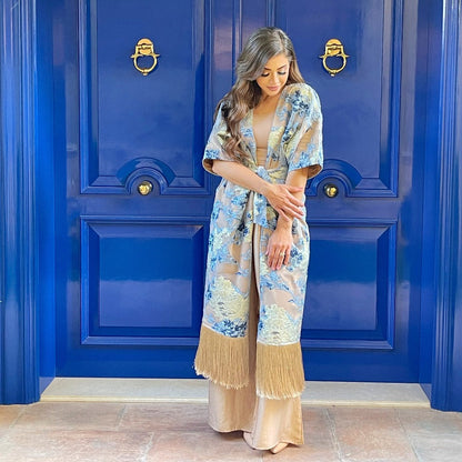 KK - Blue Kimono Kaftan