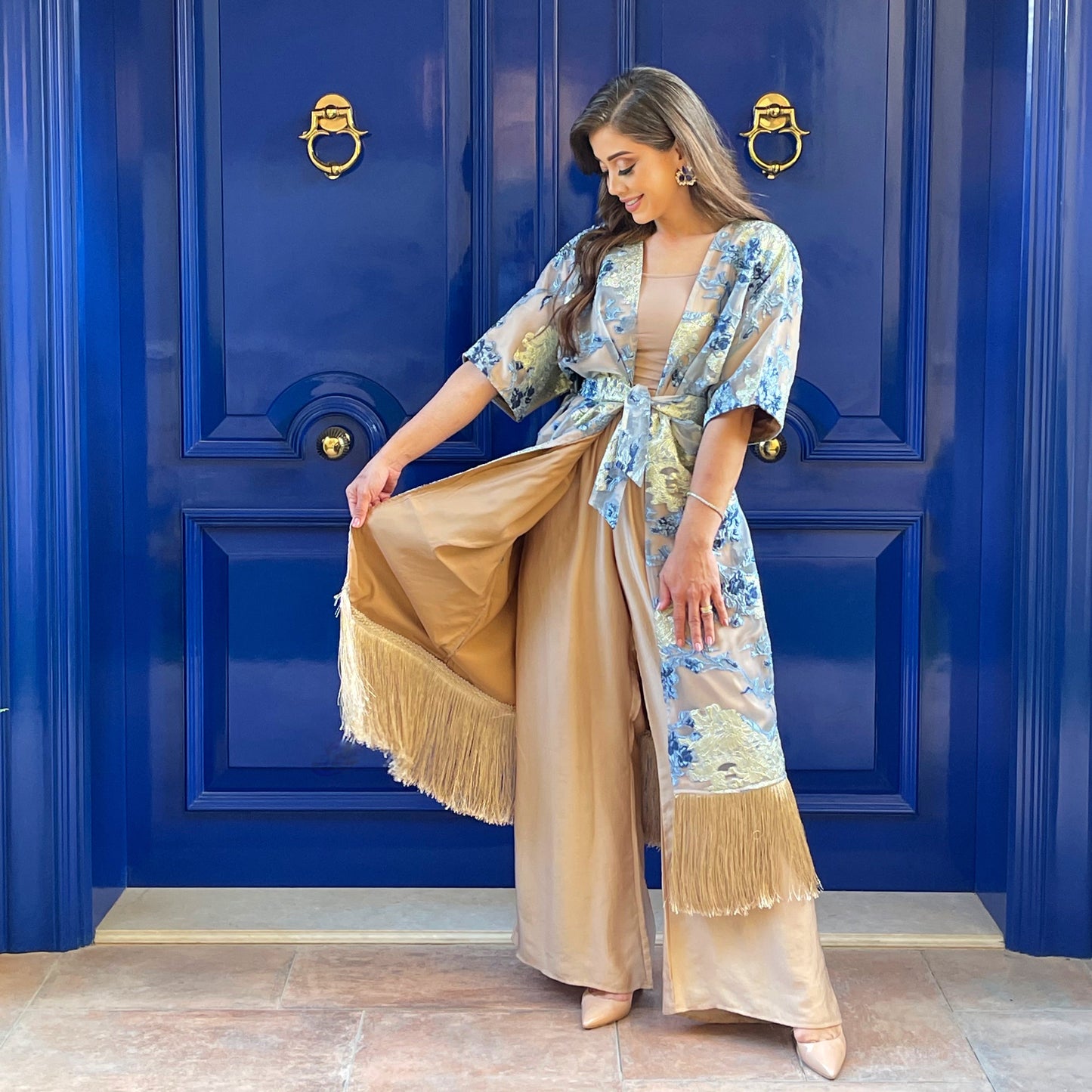 KK - Blue Kimono Kaftan